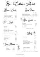 Menu Mildiss - Les boissons