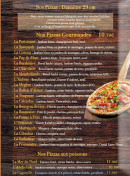 Menu Le tour de Pizz - Les pizzas suite