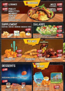 Menu O, Crosty - Les couscous, tex mex et desserts,..