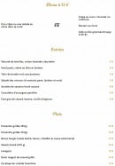 Carte et menu de Aux 3 Gourmands à Cournon d'Auvergne — Le menu à 13€, entrées et plats