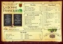 Carte et menu de La Bonne Franquette à Cournon d'Auvergne — Les menus, entrées, viandes,...