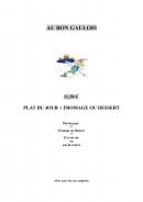 Carte et menu de Au Bon Gaulois à Saint Julien Puy Laveze — menu à 11.50€