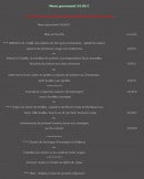 Carte et menu de L'Auberge des 4 Chemins à Peschadoires — Les menus gourmands