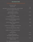 Carte et menu de L'Auberge des 4 Chemins à Peschadoires — Les menus détentes
