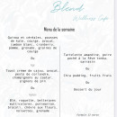 Menu Blend - Menu de la semaine