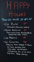 Menu L'Estanquet - Les boissons