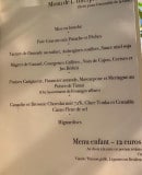 Menu L'interprète - menu interprète, menu enfant