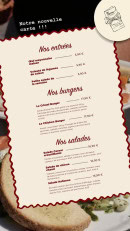 Carte et menu de Le Cristal à Pau — Menu 5