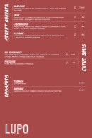 Carte et menu de Lupo pizza & streetfood à Pau — Les desserts, entre amis et street burrata
