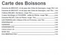 Carte et menu de Rôtisserie Coquotte à Pau — Les boissons