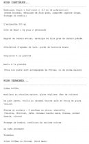 Menu Bajadita - Les plats et les desserts