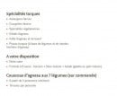 Menu L'orienturk - Les informations sur les menus
