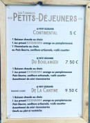 Carte et menu de La Boulangerie Des Arènes à Bayonne — L'ardoise