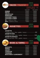 Menu Nando's Kebab & Tacos - Tacos, assiettes, boxs,...
