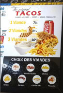 Carte et menu de Kz fastfood à Saint Palais — Tacos