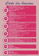 Menu La Maison Des Lacs - Les boissons page 2