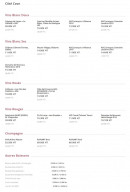 Menu Labo des Tokés - Vins et boissons