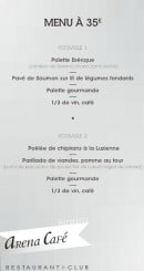 Menu Dolce Arena - Le menu groupes à 35€