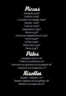 Menu Dolce Arena - Les pizzas, les pâtes et risottos