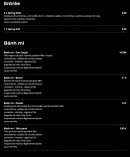 Menu Youth - Les entrées et banh mi