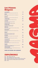 Carte et menu de MAGMA Pizza à Bidart — 2