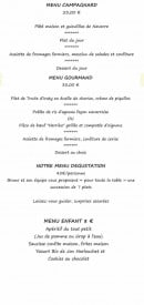 Menu Gamia - menus