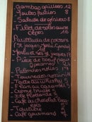 Menu Hordago - les plats