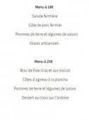 Menu Komeiteko borda - Les menus