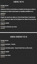Menu Restaurant Hôtel Dermit - Menu 30€ et menu enfant