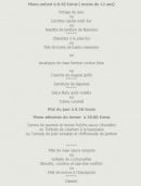 Menu Auberge du Relais - Le menu enfant