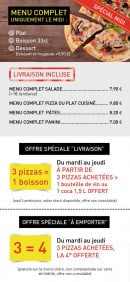 Menu Pizza Bon Apat - Les menus du midi