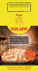 Menu Pizza Bon Apat - Carte et menu de pizza bon apat à Orthez