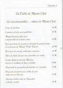 Menu La table de Mamie chat - Les entrées