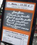 Menu Les Crêtes Blanches - L'ardoise