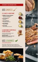 Carte et menu de Courtepaille à Saint Jean de Luz — Les sauces et légumes