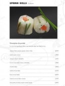 Carte et menu de Hoso sushi à Saint Jean de Luz — Les springs rolls