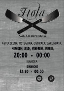 Carte et menu Itola sagardotegia Saint-Jean-de-Luz