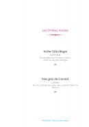 Menu L'Océan - Les entrées froides
