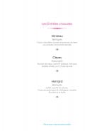 Menu L'Océan - Les entrées chaudes