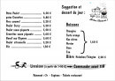 Menu Pousse-Pousse - Suggestions, desserts et boissons 