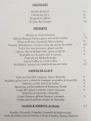 Menu Txalupa - Les fromages , desserts et glaces