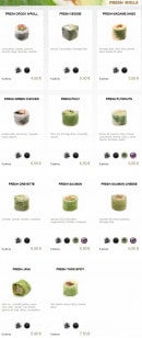 Menu You Sushi - Fresh rolls 