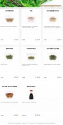 Menu You Sushi - Accompagnements