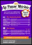 Menu A La Pause Mérité - Les sandwiches et salades