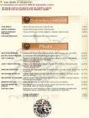 Menu Westside - Les plats à emporter