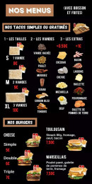 Menu Agdam Kebab - Les menus