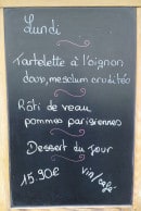 Menu Brasserie Le Bodegon - Un exemple d' ardoise