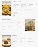 Menu Divin - Les poissons, desserts, ...