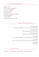 Menu Le Palacio - Salades