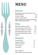 Menu L'Auberge du Bergons - Menu